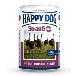 Happy Dog  Canned For Dog With Tinned Ostrich Tray