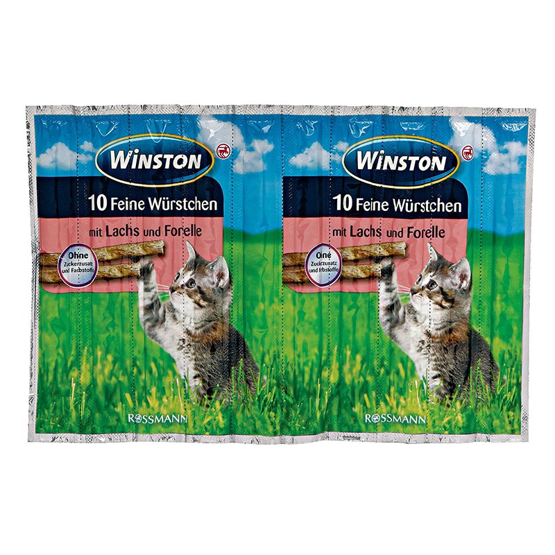 Winston Sticky Adult Cat Treat With Salmon &amp; Trout 