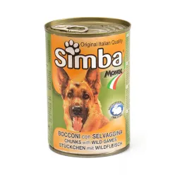 Simba Chunks Canned Adult Wet Dog Food With Wild Games