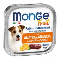 Monge Vom Adult Wet Dog Food With Duck &amp; Orange Flavor