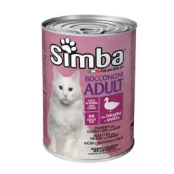 Simba Chunks Canned Adult Wet Cat Food With Chicken &amp; Duck Flavor