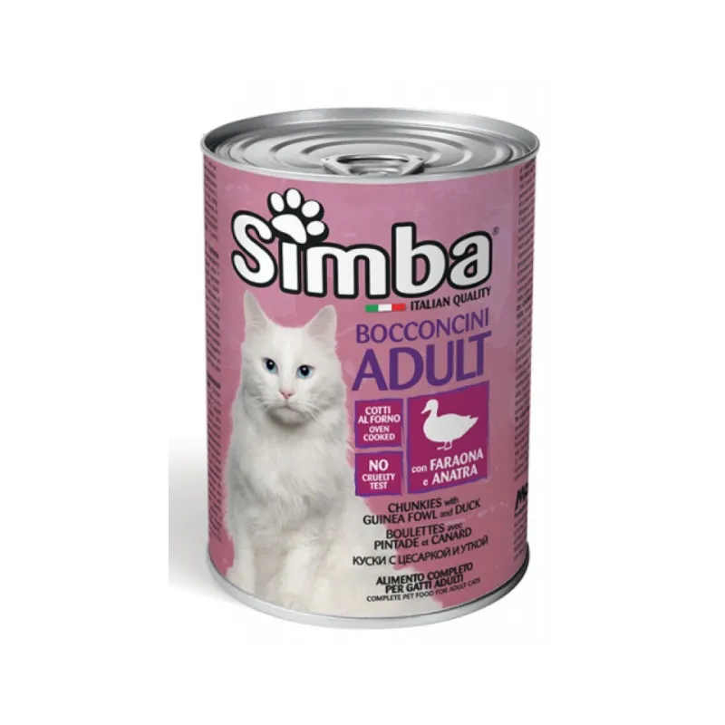 Simba Chunks Canned Adult Wet Cat Food With Chicken &amp; Duck Flavor