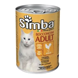 Simba Chunks Canned Adult Wet Cat Food With Chicken Flavor