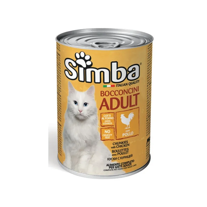 Simba Chunks Canned Adult Wet Cat Food With Chicken Flavor