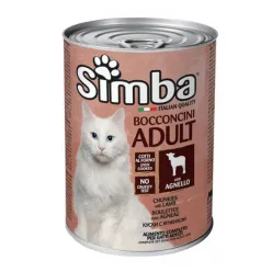 Simba Chunks Canned Adult Wet Cat Food With Lamb Flavor