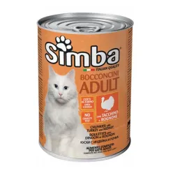 Simba Chunks Canned Adult Wet Cat Food With Turkey &amp; Kidney Flavor