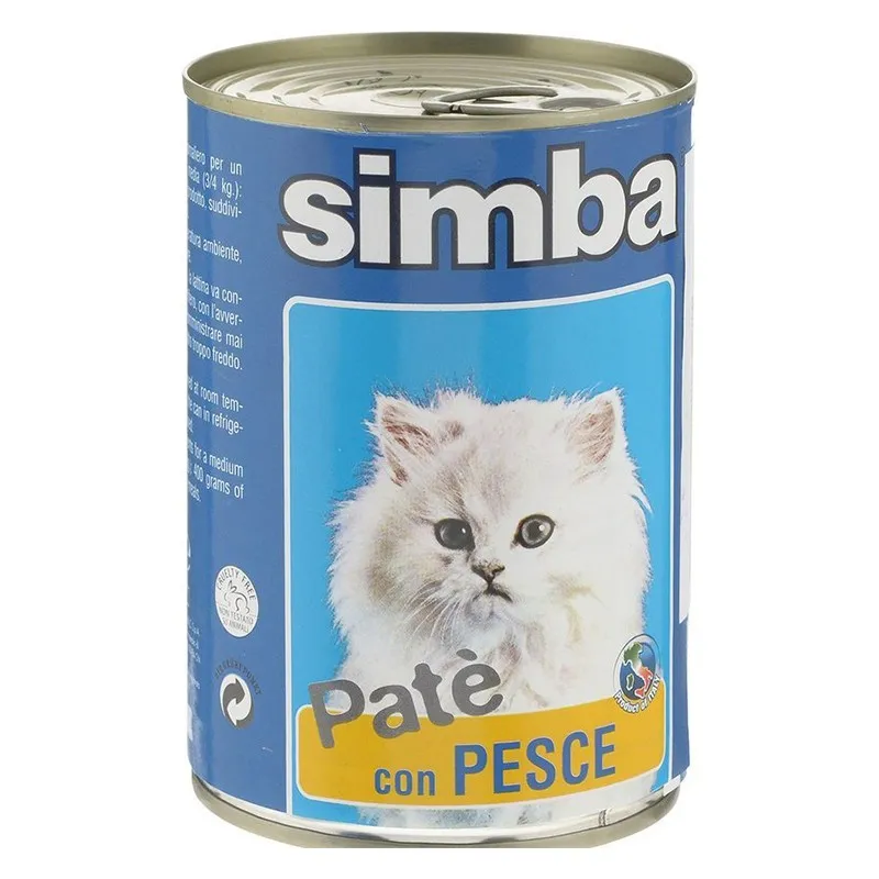 Simba Pate Canned Adult Wet Cat Food With Fish