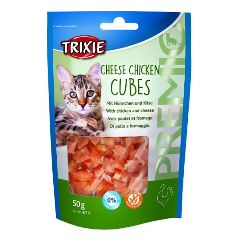 Trixie Cat Cubes Treat With Cheese &amp; Chicken Flavor