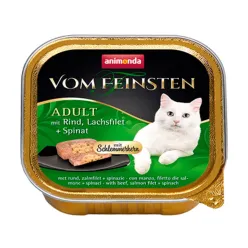 Vom Feinsten with gourmet centre with beef, salmon filet + spinach