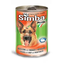 Simba Chunks Canned Adult Wet Dog Food With Beef &amp; Vegetables