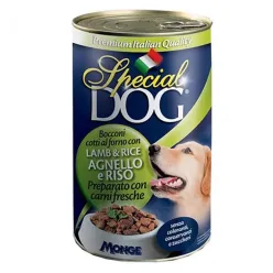 Monge Chunks Adult Wet Dog Food With Lamb &amp; Rice Flavor