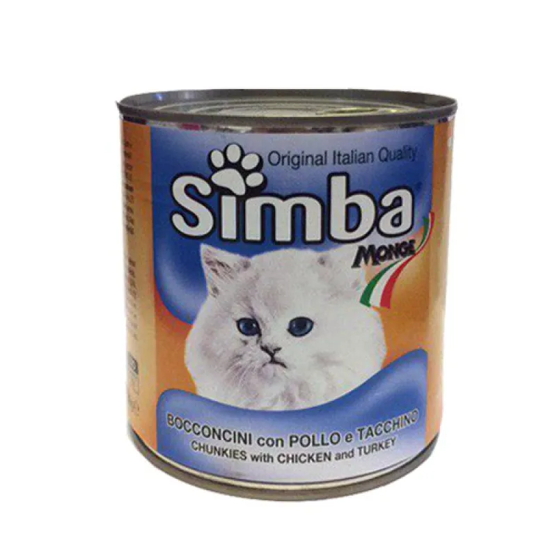 Simba Chunks Canned Adult Wet Cat Food With Chicken &amp; Turkey