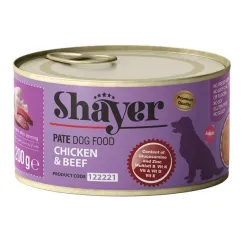 Shayer Canned Adult Wet Dog Food With Chicken &amp; Beef Flavor