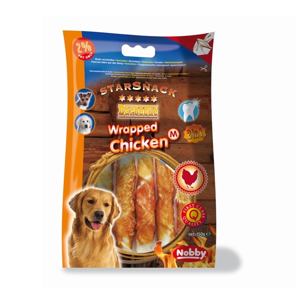 StarSnack Barbecue Wrapped Chicken M, 150 g