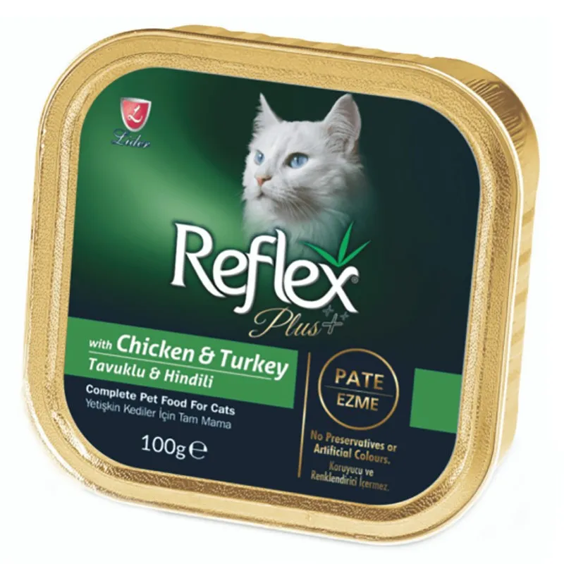  Reflex Plus Vom Adult Wet Cat Food With Chicken &amp; Turkey Flavor In Jelly