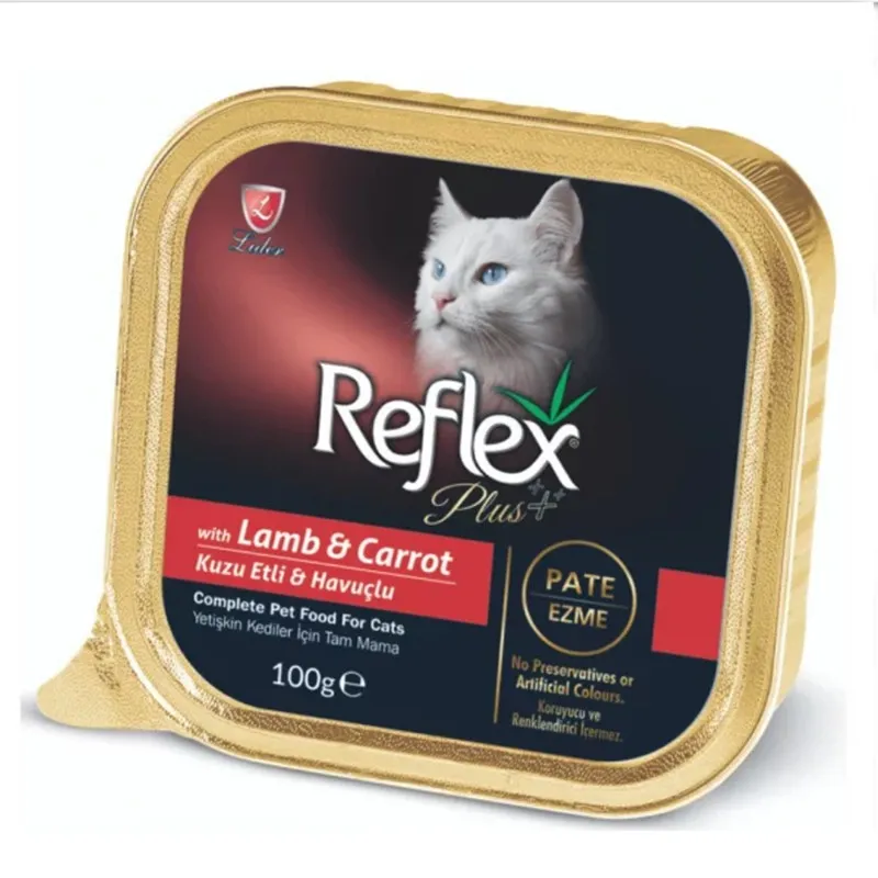 Reflex Plus Vom Adult Wet Cat Food With Lamb &amp; Carrot Flavor In Jelly