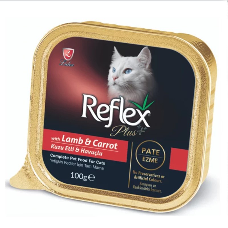 Reflex Plus Vom Adult Wet Cat Food With Lamb &amp; Carrot Flavor In Jelly