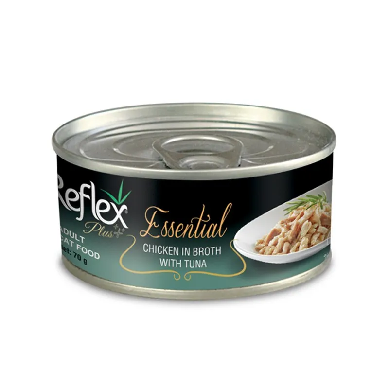  Reflex Plus Canned Adult Wet Cat Food With Chicken &amp; Tuna Fish In Sauce