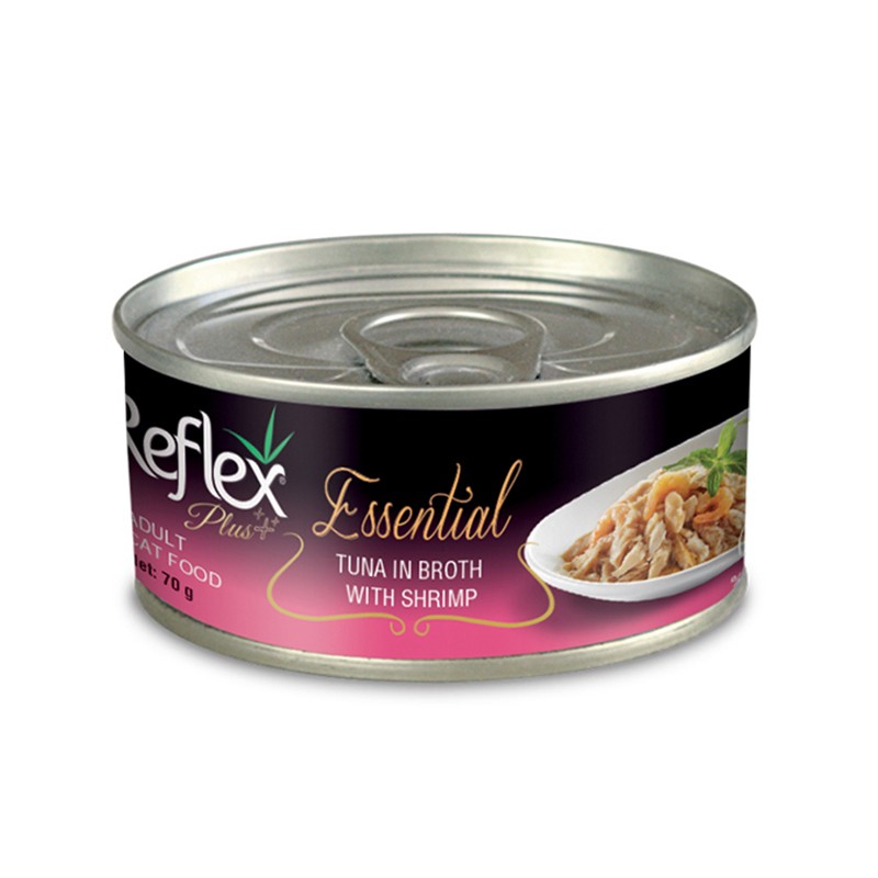  Reflex Plus Canned Adult Wet Cat Food With Tuna Fish And Shrimp In Sauce