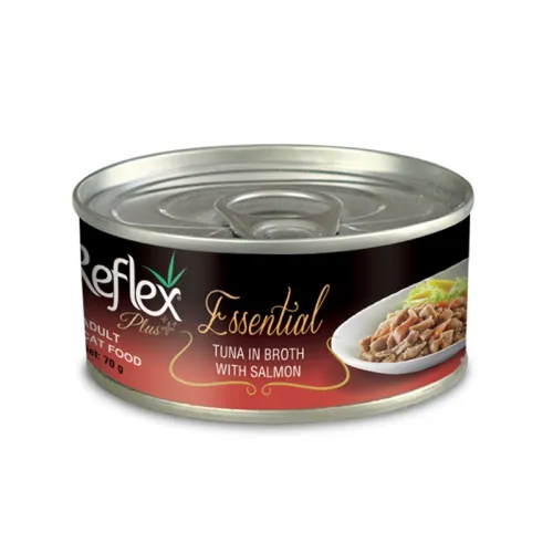 Reflex Plus Canned Adult Wet Cat Food With Tuna Fish &amp; Slmon Fish Flavor In Gravy