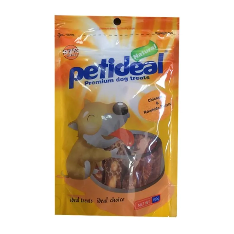 Petideal Premium Dog Treats Chicken &amp; Rawhide Bones