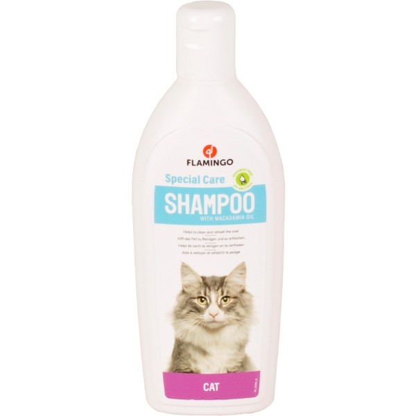Flamingo Cat Shampoo With Oil Macadamia Extera 