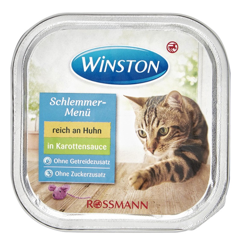 Winston Voom Adult Wet Cat Food With Chicken In Carrot Gravy