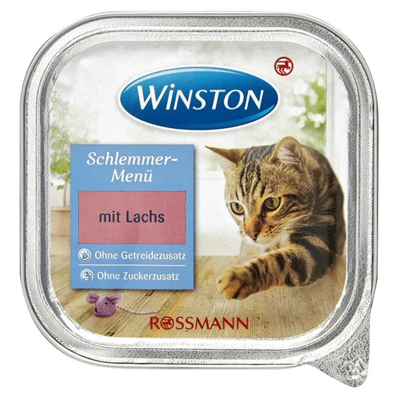 Winston Vom Adult Wet Cat Food With Salmon Flavor In Sauce