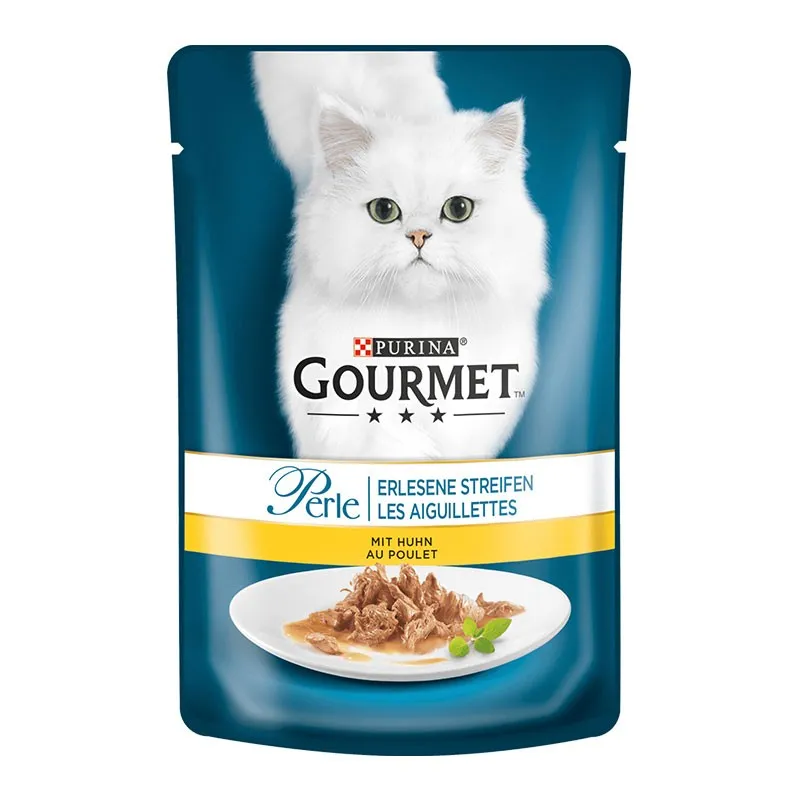 Gourmet Perle Pouch Adult Wet Cat Food With Chicken