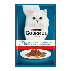 Gourmet Perle Pouch Adult Wet Cat Food With Beef