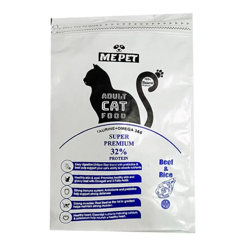 Mepet Dry Food For Adult cat With Beef & Rice