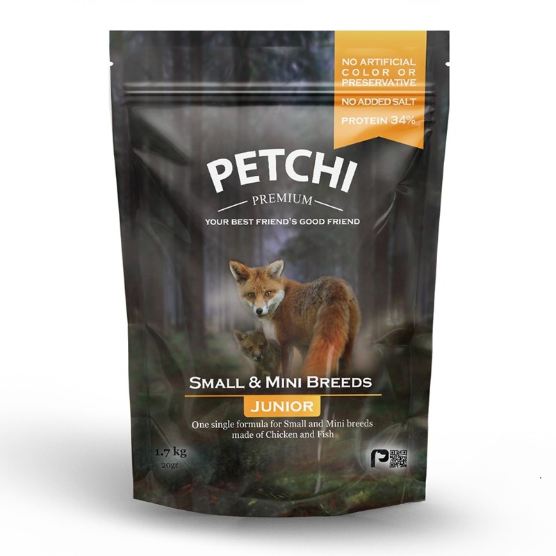 Petchi Small &amp; Mini Breed Junior Dry Dog Food With Chicken &amp; Fish