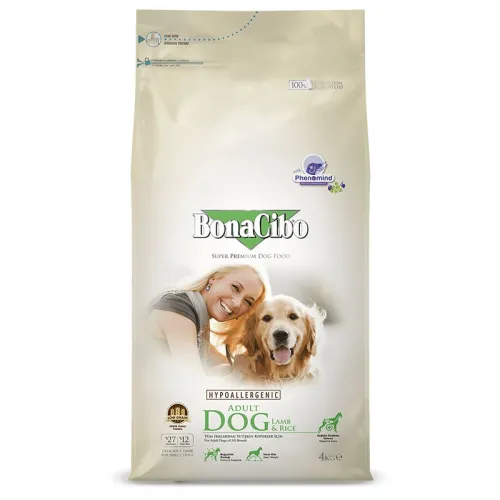 Bonacibo Adult Dry Dog Food With Lamb And Rice 