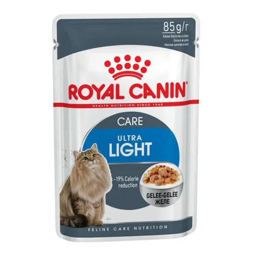 Royal Canin Ultra Light Pouch Adult Wet Cat Food In Jelly