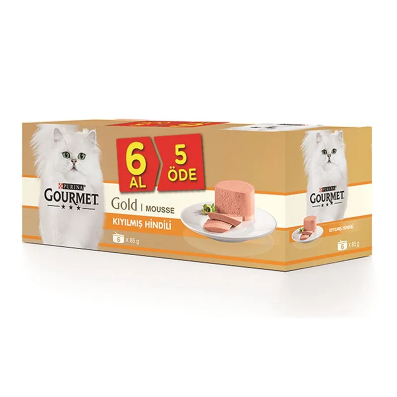 Gourmet Gold Pack Pate Canned Adult Wet Cat Food With Turky