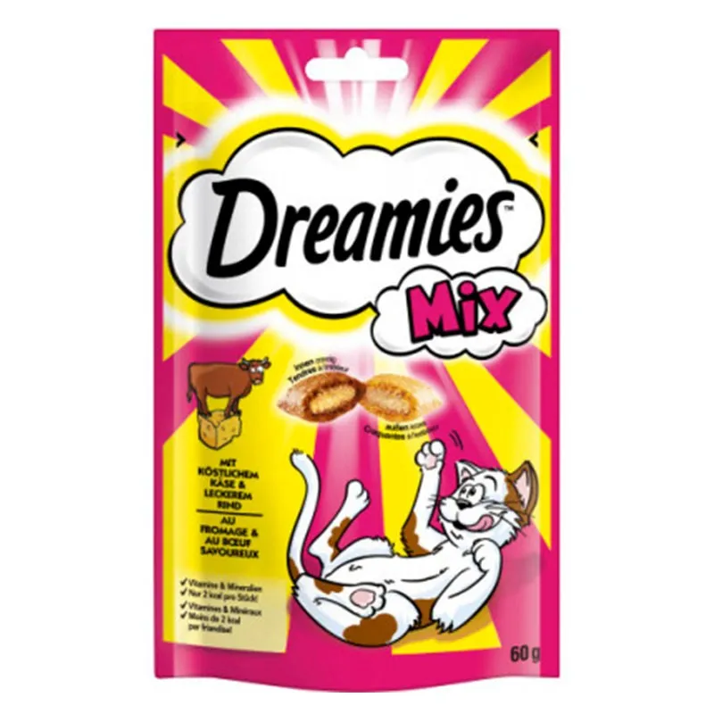 Dreamies Mix with Delicious Cheese &amp; Tempting Beef