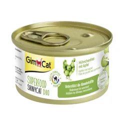 Gimcat Canned Adult Wet Cat Food With Chicken &amp; Apple Flavor