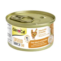 Gimcat Canned Adult Wet Cat Food With Chicken &amp; Carrot Flavor