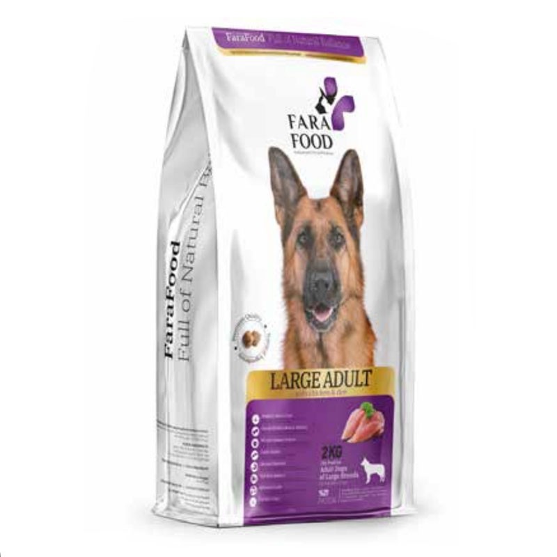 Fara Food Large Breed Adult Dry Dog Food With Chicken &amp; Rice Flavor