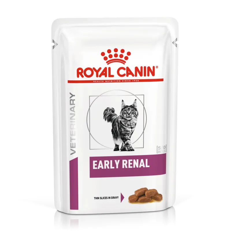 Royal Canin Early Renal Pouch Senior Cat Food In Sauce