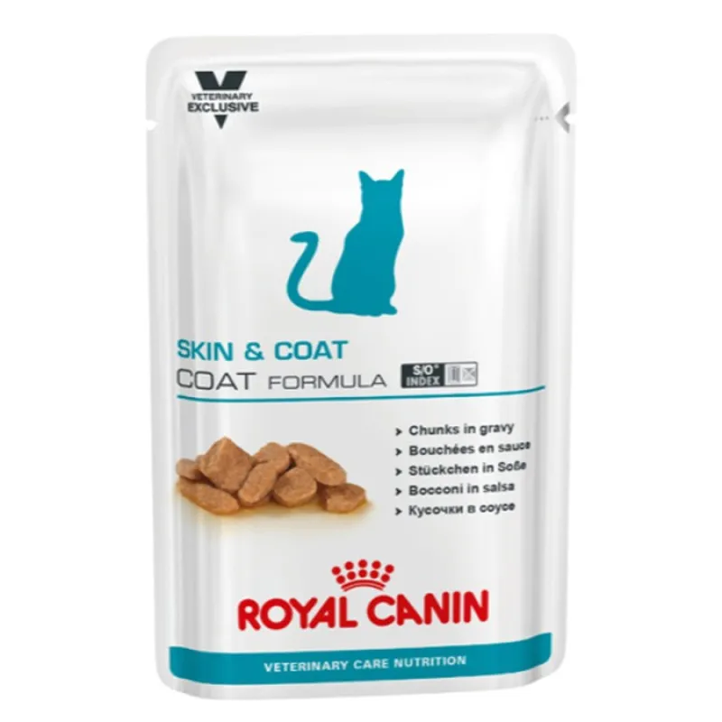 Royal Canin Skin And Coat Pouch Adult Wet Cat Food