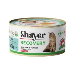 Shayer Recovery Adult Wet Cat Food With Chicken &amp; Turkey Flavor