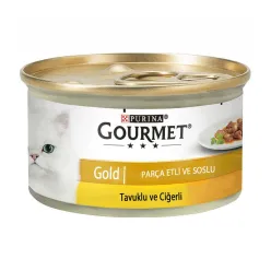 Gourmet Gold Canned Adult Wet Cat Food With Chicken &amp; Liver Flavor