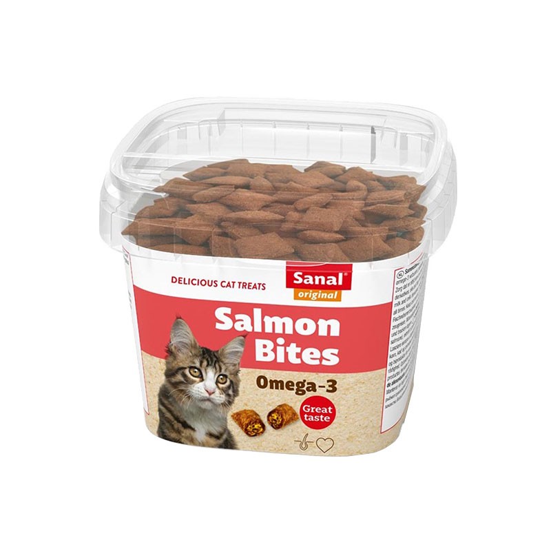 Sanal Cat Treat With Salmon Fish Flavor &amp; Omega 3 