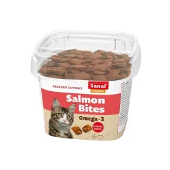 Sanal Cat Treat With Salmon Fish Flavor &amp; Omega 3  