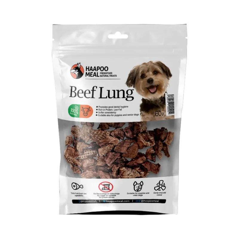 Hapoo Meal Natural Treat Dog With Beef Lung 