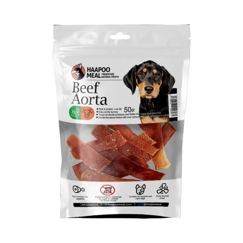 Hapoo Meal Natural Dog Treat With Beef Aorta