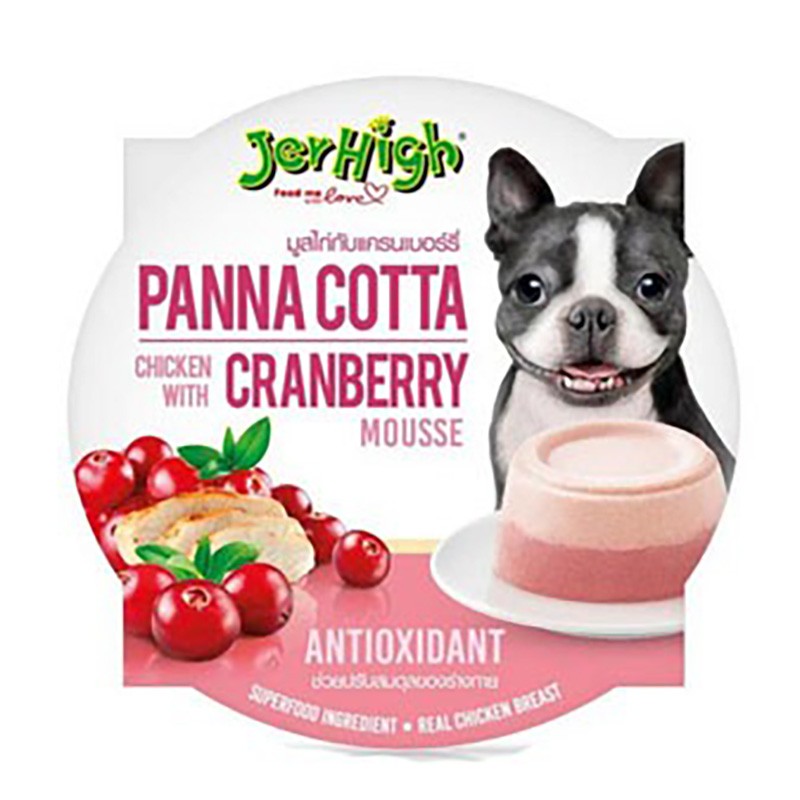 Jerhigh Panna Cotta Mousse Adult Dog With Chicken amp Cranberry Flavor
