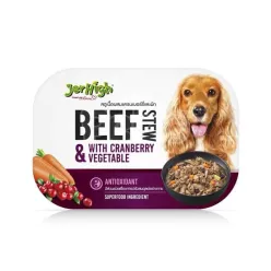 Jerhigh Stew Adult Wet Dog Food With Beef ، Cranberry &amp; Vegetable