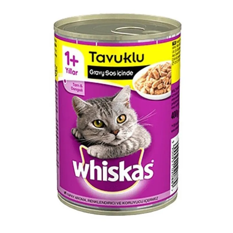 Whiskas Canned Adult Wet Cat Food With Chicken Flavor